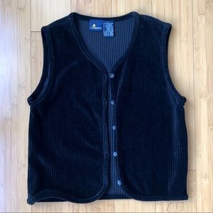 Black Corduroy Vest